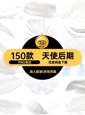 150款翅膀合成素材PNG羽翼免天使PNG免扣免羽毛PNG免