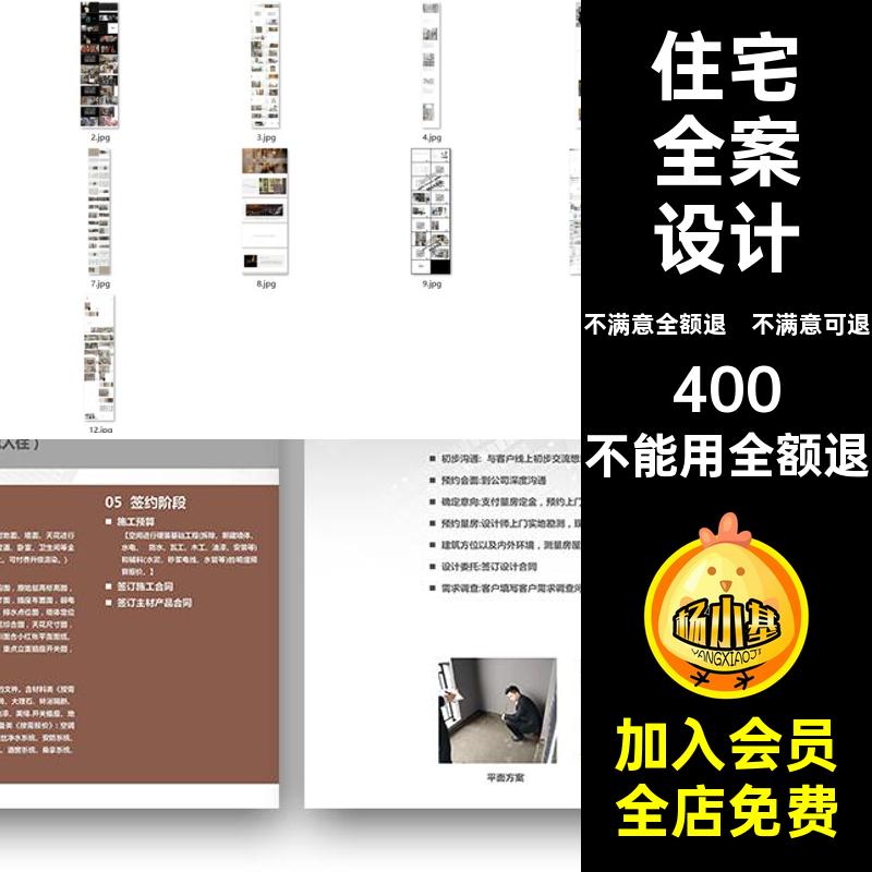 住宅全案设计室内设计首间可谈PPT汇报方案家装模板样板家居编辑