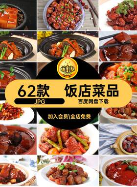 62款摄影图片素材饭店高清打印喷绘设计红烧肉美工菜品美食JP