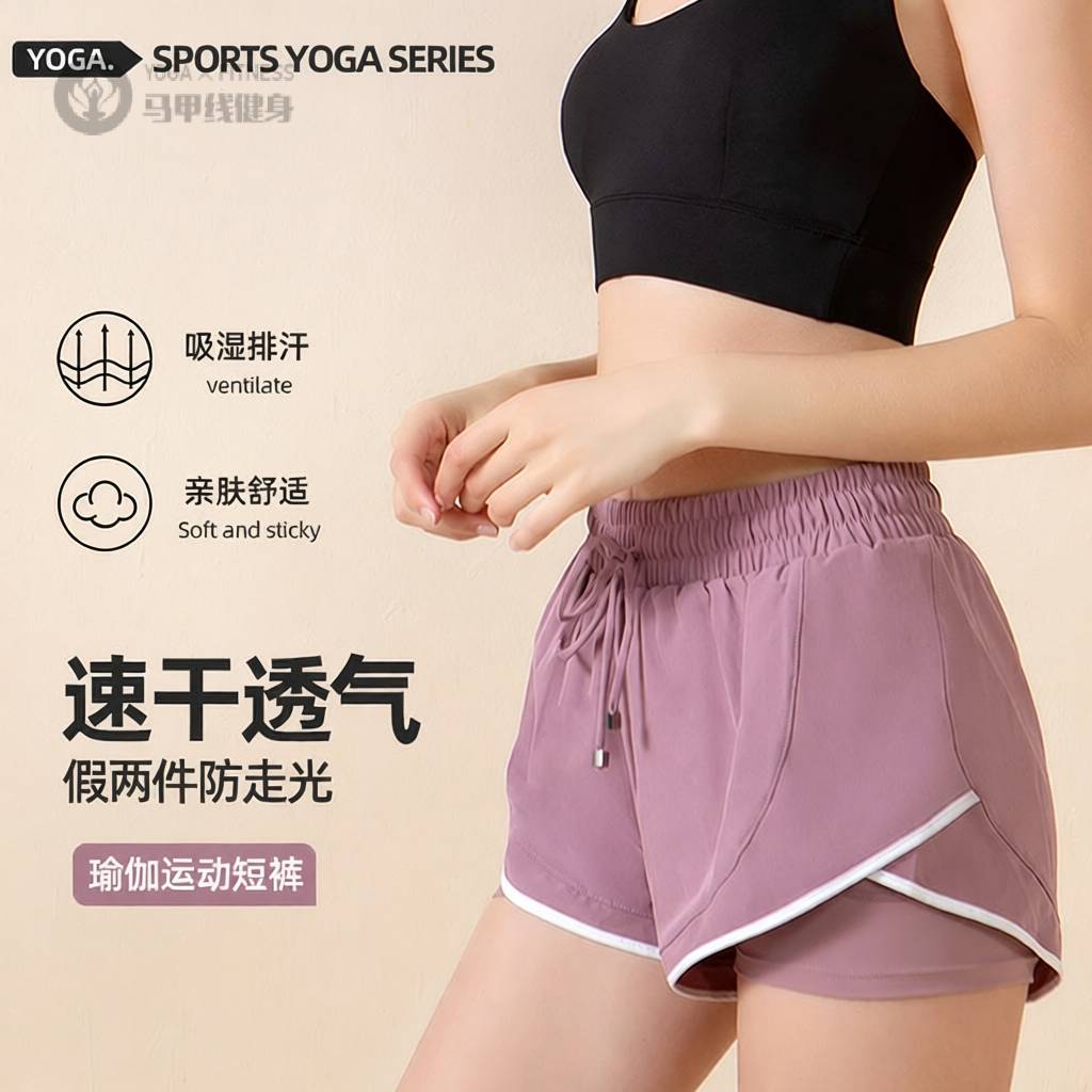 运动短裤女秋冬薄款速干跑步训练