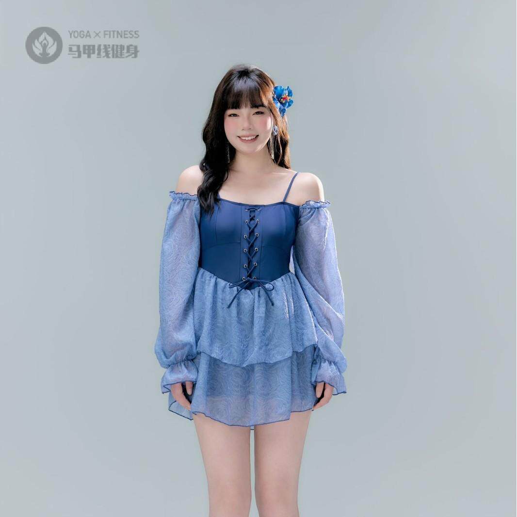 泳衣女2025新款一字肩性感连体