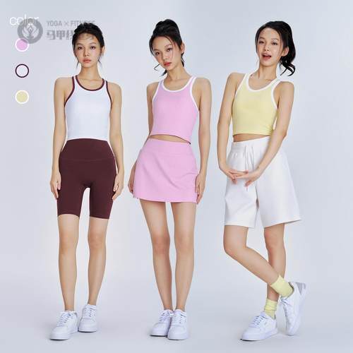 春款圆领防震瑜伽背心女