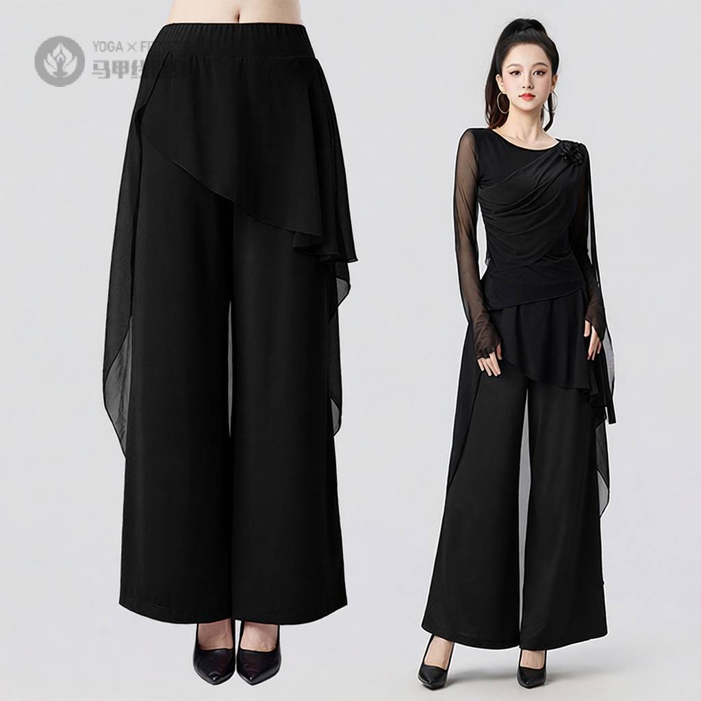 中国舞蹈练功服女雪纺古典舞裙裤