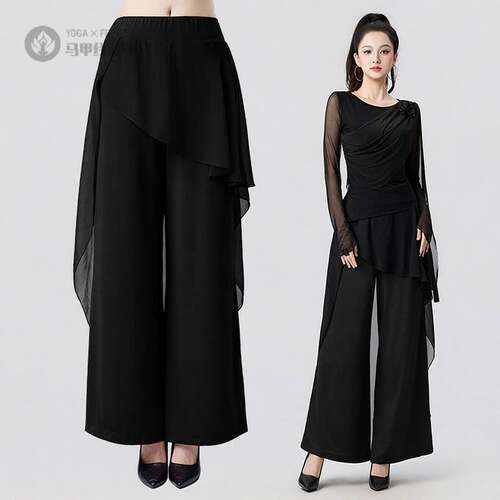 中国舞蹈练功服女雪纺古典舞裙裤