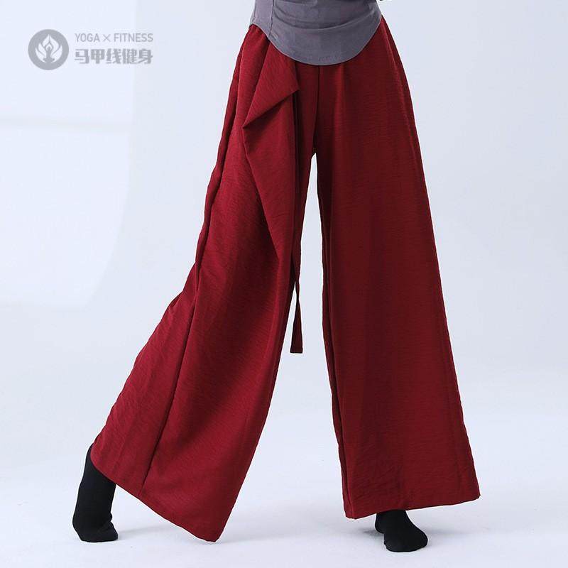 古典舞宽松飘逸阔腿裤舞练功服成人中国舞表演服集训舞蹈裤子