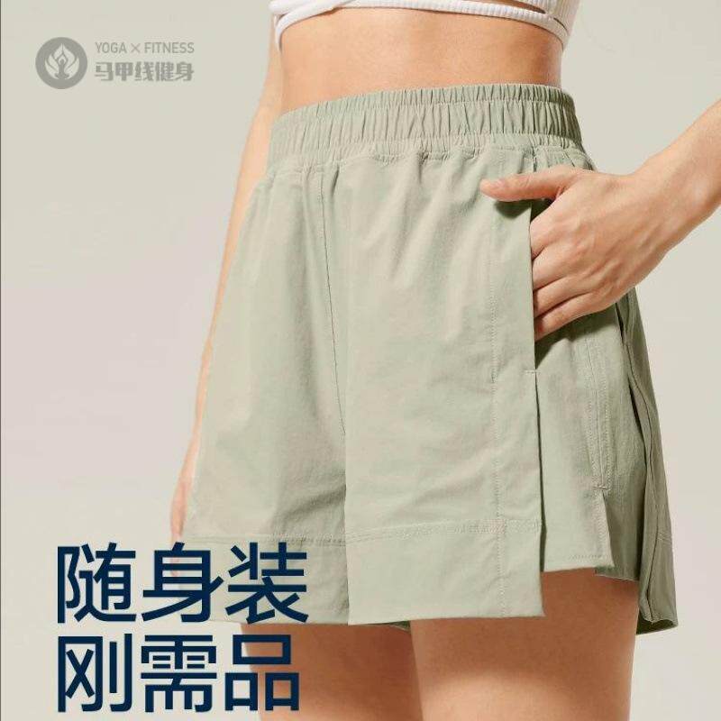 休闲宽松透气运动短裤女夏季跑步训练速干三分裤裤高颜值瑜伽健身