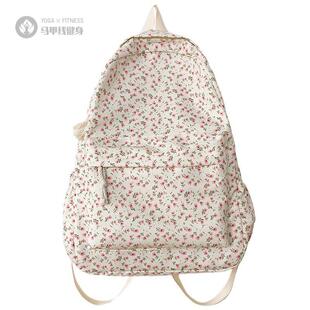 书包女日系学院风小碎花背包韩版原宿印花中学生双肩背包