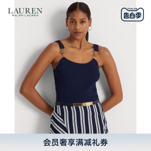 Lauren/拉夫劳伦女装 经典款修身版罗纹针织背心RL61331