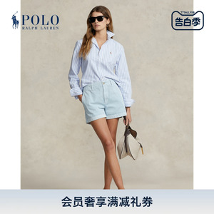 Ralph Lauren/拉夫劳伦女装 经典款卡其棉质短裤RL24368