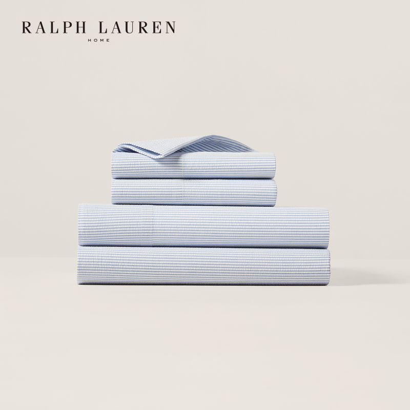 Ralph Lauren/拉夫劳伦经典款条纹棉枕套（1个装）RL80365