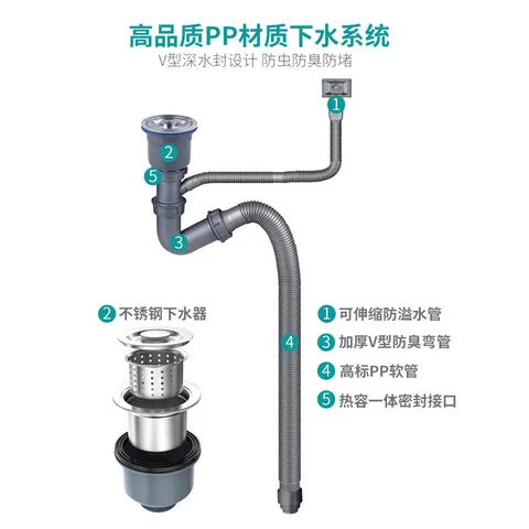 单槽304洗菜盆洁具法奥套装厨房不锈钢洗碗盆水槽