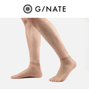 1D无缝抗菌面膜松口凉爽男士 3双装 素面短丝袜肤色透明丝 包邮 及图