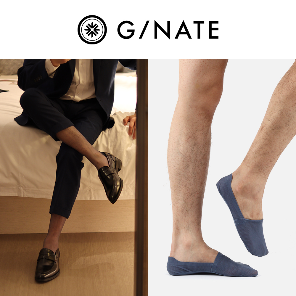 G/NATE及图 隐形冰丝小网眼船袜男士夏季吸汗短袜防滑正装短袜