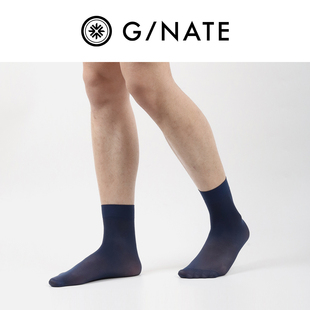 皮鞋 及图男士 商务西装 超薄藏青色性感日韩锦纶正装 短丝袜 3双夏季