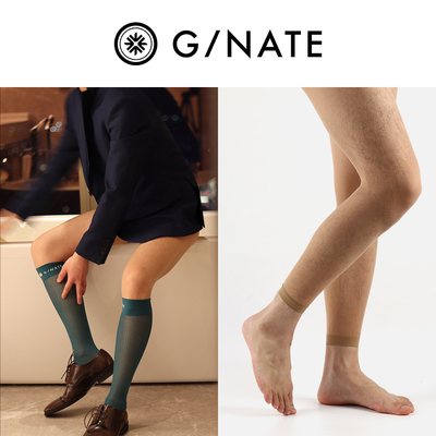 及图GNATE 男士3D超薄透明无缝低腰天鹅绒九分连裤袜裤里丝打底裤