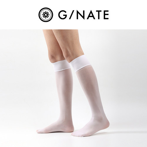 及图GNATE 3双正品油量镜面商务袜正装白色超薄中筒丝袜ick同款
