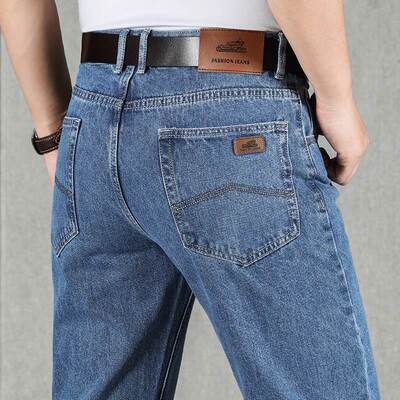 纯棉中年牛仔裤男士夏季