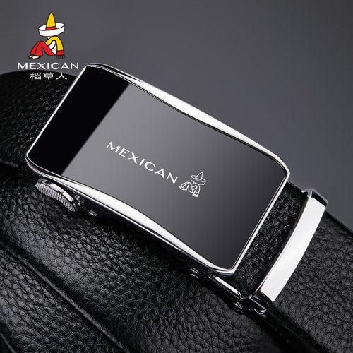 腰带牛皮男士男士腰带牛皮自动扣