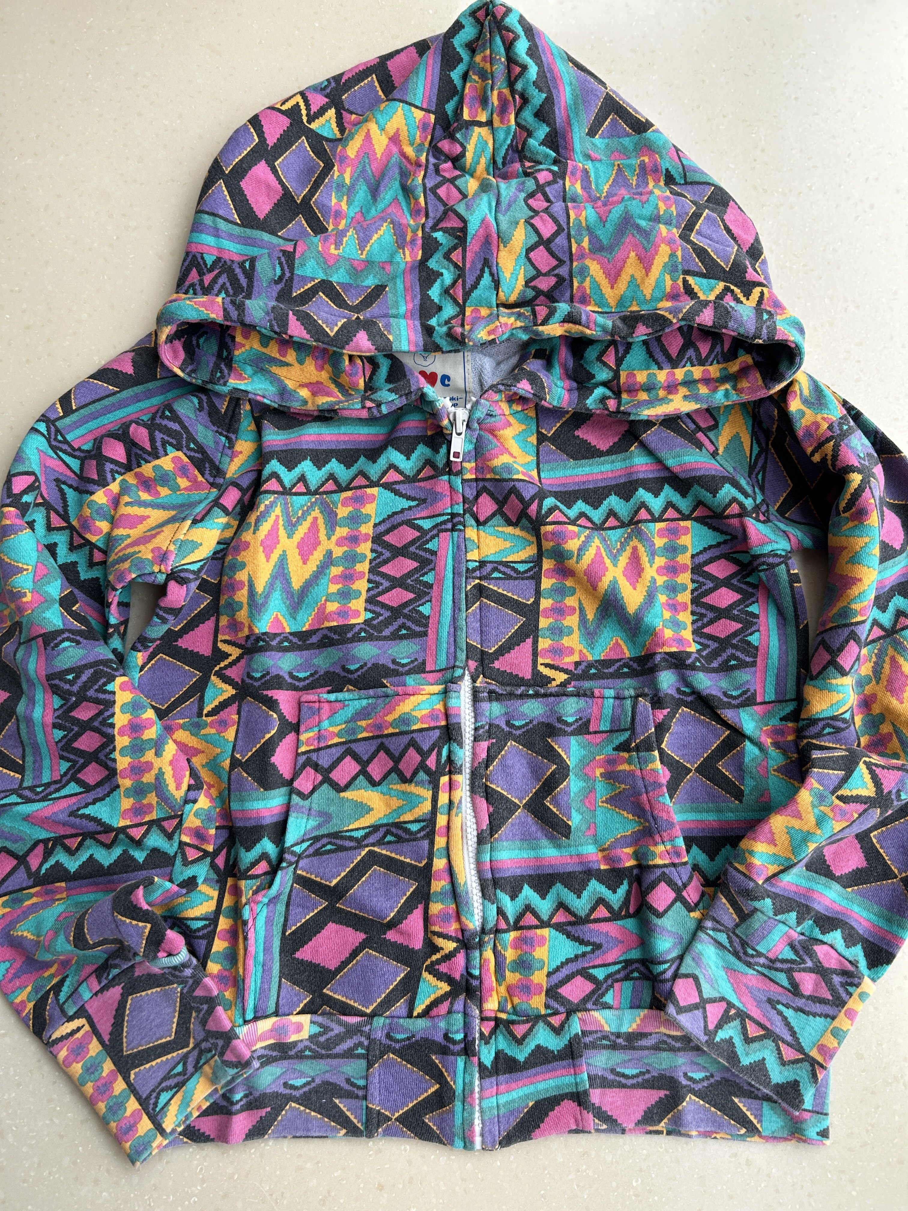 日本正品WC原宿印花拉链连帽外套卫衣