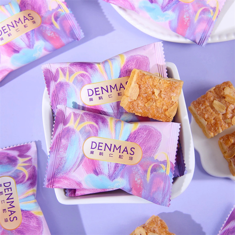 英国DENMAS丹玛仕扁桃仁松塔千层酥高颜值结婚喜糖喜饼糖果小零食