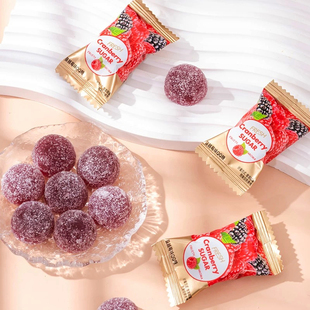 瑞特之吻RATERKISS蔓越莓味软高颜值喜糖橡皮糖QQ糖小红书推荐糖