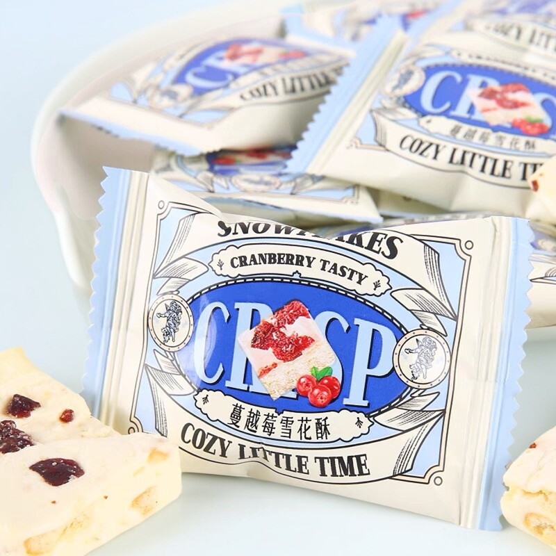 PULADA英国朴拉达蔓越莓雪花酥 下午茶休闲零食 饼干糕点喜糖搭配