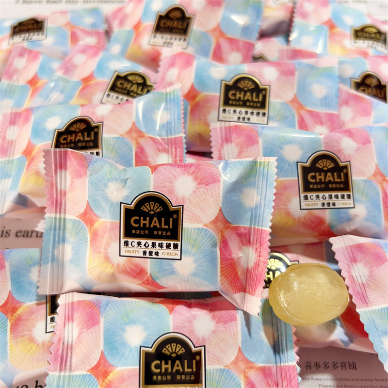 茶里CHALI维c果汁夹心硬糖香橙味高颜值结婚喜糖小红书高端水果糖