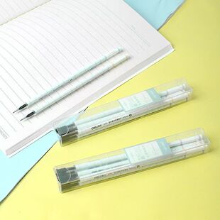 6支包邮 得力中性笔芯黑笔笔芯全针管拔帽替芯学生6支一盒考试办公中性笔替芯0.5mm颜色随机