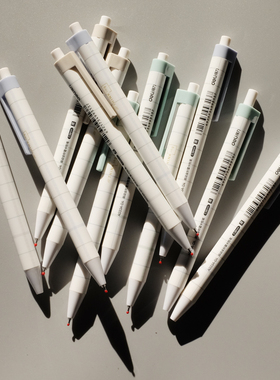 得力黑色中性笔0.38mm按动笔全针管型黑色水笔学生中性笔学生用碳素水性笔签字笔初中生可爱ins简约小格子 xx