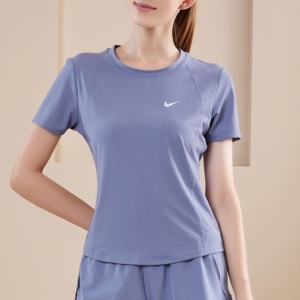 奥特莱斯NK夏季瑜伽服女运动短袖t恤显瘦专业跑步普拉提训练上衣