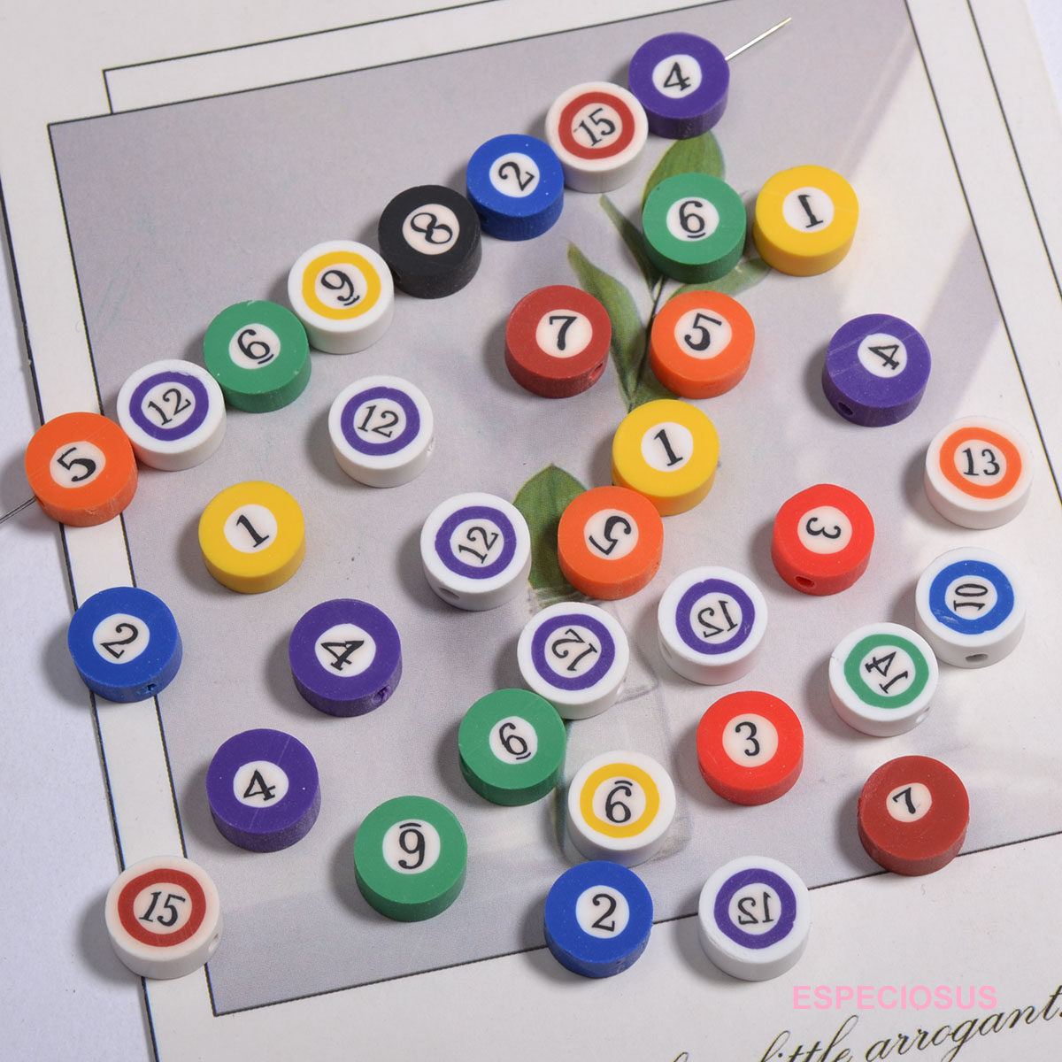 10MM彩色混装软陶台球卡通珠子扁圆隔珠diy饰品配件手链项链串珠,饰品/流行首饰/时尚饰品新,其他DIY饰品配件,淘宝优惠券,粉丝福利购,淘宝优惠卷