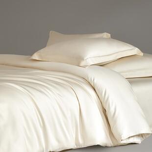 高级感长绒棉纯棉四件套高支高密亲肤全棉被套纯色轻奢床上用品