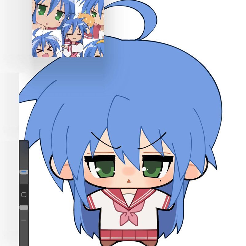 原创幸运星泉此方属性10CM棉花娃娃毛绒玩偶挂件