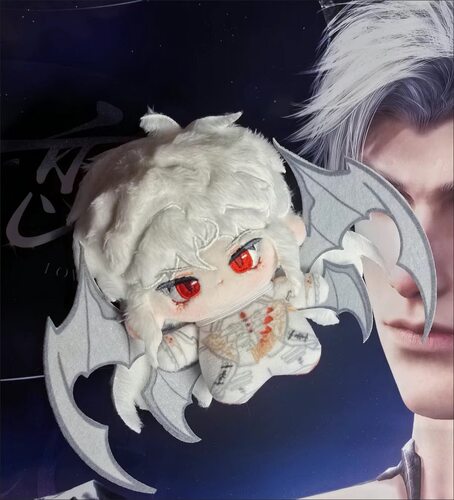 恋与深空10cm棉花娃娃秦彻银翼恶魔日卡银翼安魂地同人玩偶小挂件