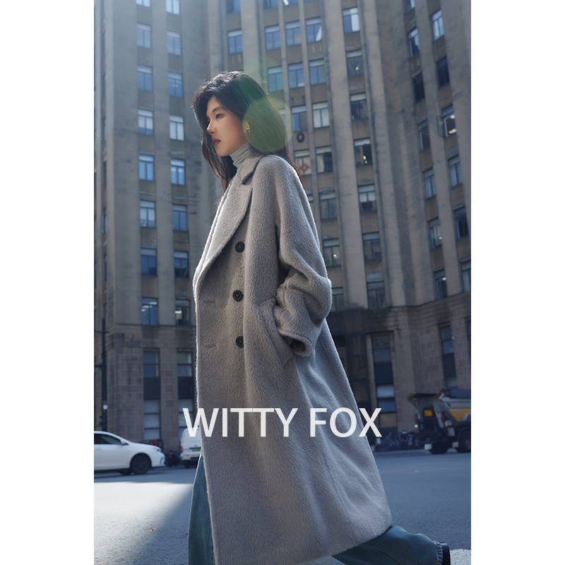 WITTYFOXBabyllama毛呢大衣