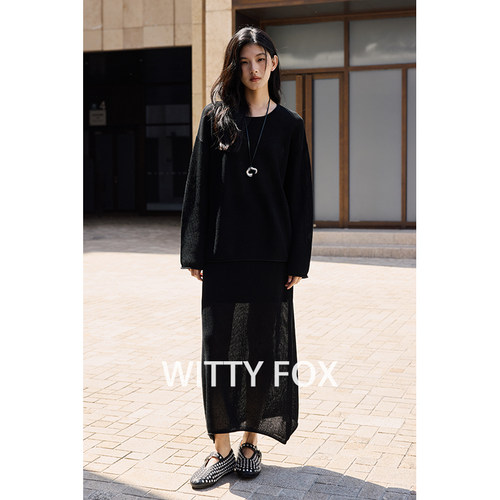 WITTYFOX吸湿透气苎麻针织衫
