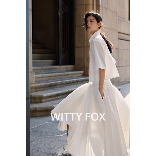 WITTYFOX宽松简约棉衬衫