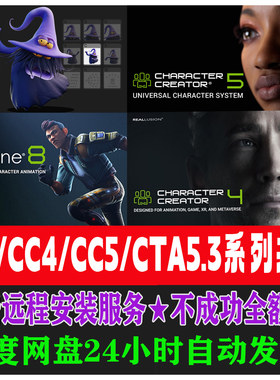 icloen8,cc4,cc5,cta5共存管理器,Character Creator远程安装服务