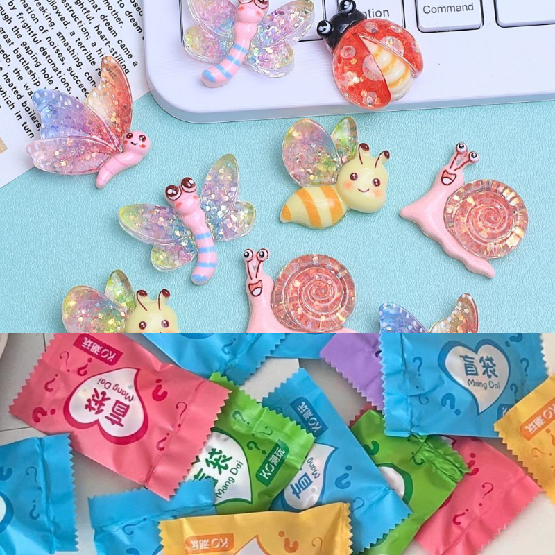 细闪卡通昆虫手工动物配件树脂奶油diy发夹手机配饰材料饰品,玩具/童车/益智/积木/模型,惯性/回力/滑行玩具,淘宝优惠券,粉丝福利购,淘宝优惠卷