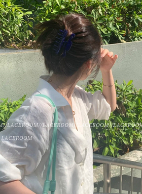 老友记瑞秋同款中号双齿抓夹高级感后脑勺盘发鲨鱼夹复古百搭头饰