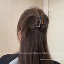 鸡毛半扎发发夹女后脑勺小抓夹高级发量少鲨鱼夹头饰2024新款 高端