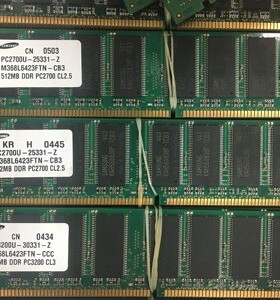 M368L6423FTN-CB3 三星 512MB PC2700U-25331-Z DDR 台式机内存条