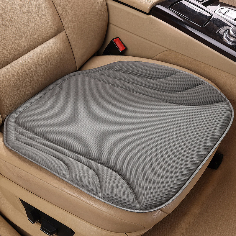 汽车坐垫四季通用单片主驾驶座位垫海藻纤维乳胶座椅垫免固定防滑