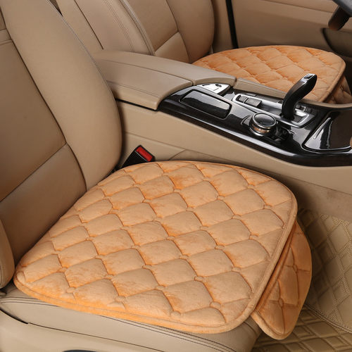 汽车坐垫冬季短毛绒单片三件套