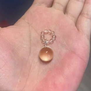 天然白水晶跑环小灯泡提溜小跑环手串手链时尚diy配件配饰手饰品