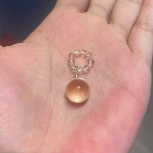 天然白水晶跑环小灯泡提溜小跑环手串手链时尚diy配件配饰手饰品