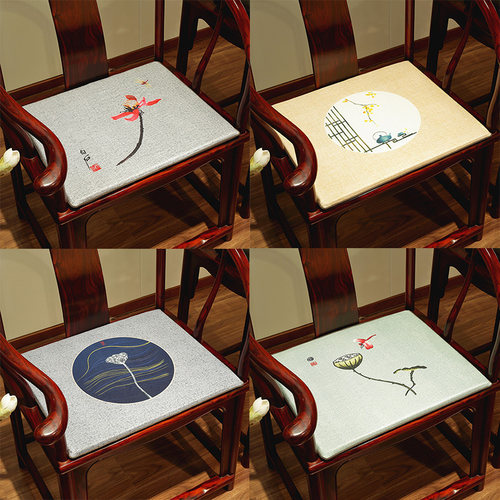 中式椅垫坐垫红木沙发椅子垫家用