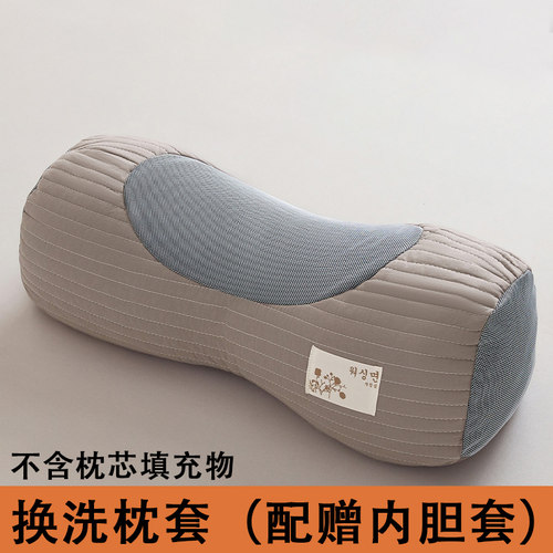 全棉成人水洗棉格子立体方形成人荞麦枕头颈椎枕枕套内胆套可拆洗