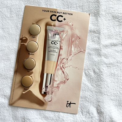 美国 It Cosmetics粉底液CC霜 防晒遮瑕护肤保湿试色卡小样 light