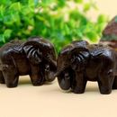 卫生间在正北正东大象摆件皮黑木雕手把件富贵大象红木风水摆件